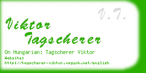 viktor tagscherer business card